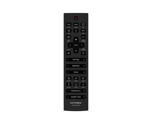 Poseidon D80 Soundbar Remote Control